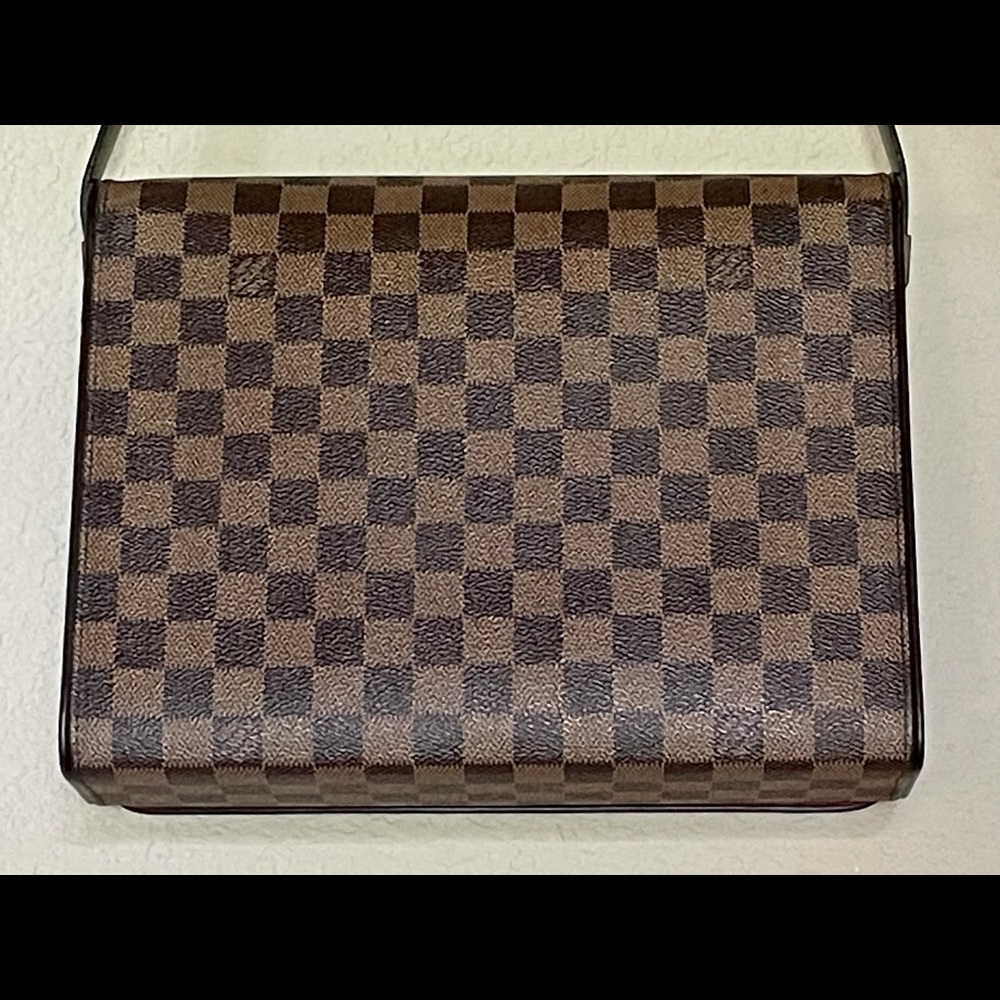 💯AUTHENTIC Louis Vuitton Flap Tribeca Damier Ebene Carre bag - Picture 7 of 13